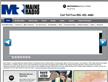 Tablet Screenshot of maineradios.com